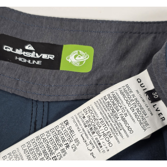 Quiksilver Men's S 30 Boardshorts Highline Straight Leg Swimming Trunk Shorts - Picture 7 of 7